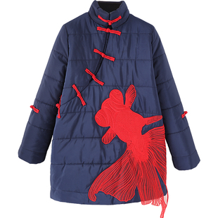 新中式女装外套中国风唐装棉袄拜年服新年战袍唐装棉衣中装棉服