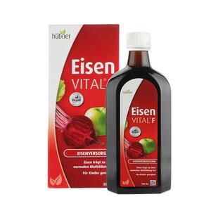 Huebner郝柏娜德国铁元素口服液补铁补气女性孕妇儿童红铁剂500ml