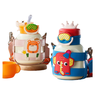 科巢儿童保温杯吸管水杯小学生幼儿园上学专用女童男孩婴儿宝宝