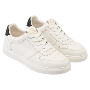 fed厚底小白鞋女春季新款女鞋简约板鞋真皮休闲鞋女款S1226-ZC252