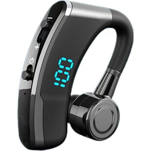 新款V9蓝牙耳机无线挂耳式运动商务超长待机电量数字显示手机通用