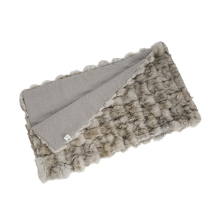 柏洛斯luxury狐狸毛轻奢高级感秋冬毯子酒店卧室搭巾样板间床尾毯