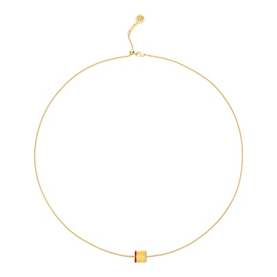 TWINSLULU古法圆筒转运珠项链