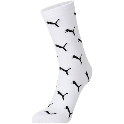 Puma/彪马正品新款情侣款简约运动休闲中筒袜一双装938230-04