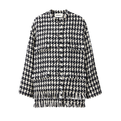 CHENSHII千鸟格小香风外套