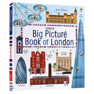 Usborne出品 Big Picture Book of London 伦敦地标建筑 精装大开本 青少年儿童科普百科 进口英文原版绘本英语读物学校推荐