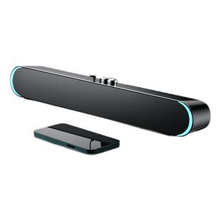 赛达电脑音响台式机家用长条小音箱有线带麦克风一体话筒影响专用