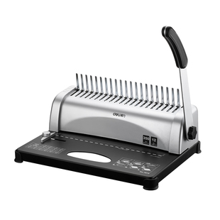 梳式胶圈装订机3870手动财务夹条21孔A4纸文件标书压条打孔机