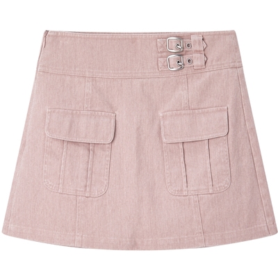 乐町2024夏季新款少女轻工装休闲短款裙裤C1GCE2407