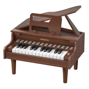 宝丽木质钢琴儿童玩具可弹奏电子琴儿童入门女孩宝宝周岁礼物男孩