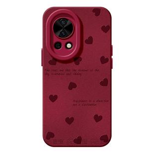 适用华为nova14手机壳女款nova13pro保护套全包novo12硅胶9防摔8磨砂7se活力版6爱心11红色ultra新年hi软外壳