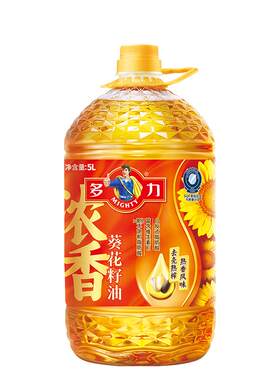 多力浓香葵花籽油去壳熟榨5L