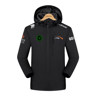 HLE战队队服viper同款S14春季赛冲锋衣男女应援带帽连帽夹克外套