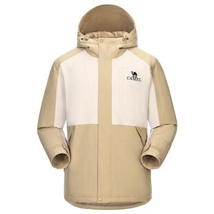 [滑雪]骆驼男装夹棉夹克男保暖秋季新款防风棉服登山服情侣款外套