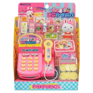 粉红兔萌宠护理站过家家玩具猫咪狗宠物医生2024儿童购物收银机礼