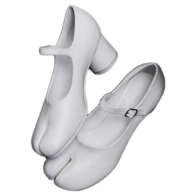 InkingPot英伦复古分趾猪蹄单鞋