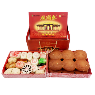 天津特产桂顺斋传统糕点礼盒清真老式点心白酥皮送礼京八件槽子糕