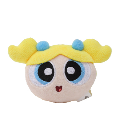 HUGKIS飞天小女警卡通泡泡毛绒发夹可爱掰掰夹刘海夹头饰装饰玩偶