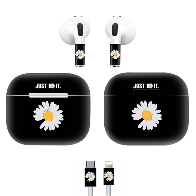 适用airpods3全包贴纸个性磨砂卡通贴膜苹果三代充电仓耳机保护膜