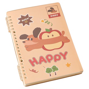 苹果加厚活页本a5高颜值线圈b5小学生可爱女生日记笔记本新年本子