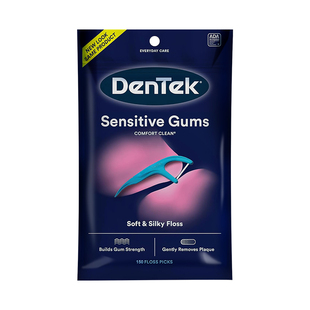 德泰克DenTek原装进口牙线扁线超细牙线棒剔薄荷微蜡牙签线75支