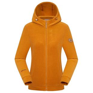 LAFUMA乐飞叶户外通勤秋冬Polartec保暖抓绒衣女士连帽摇粒绒外套