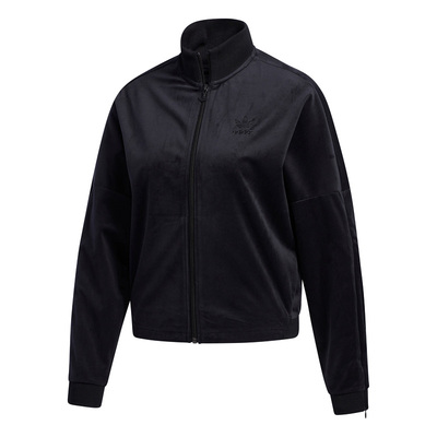 Adidas/阿迪达斯正品三叶草 女子 丝绒运动休闲夹克外套 GV2918