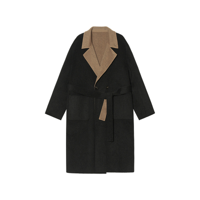 【双面穿 100%澳毛】Unvesno(UN)Row老钱重磅双面呢保暖手工大衣