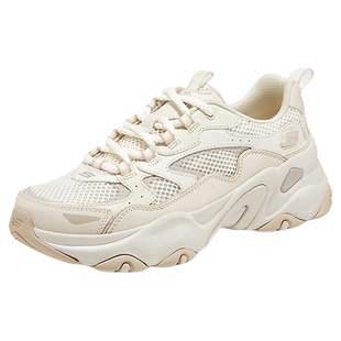 斯凯奇熊猫鞋5代2026透气老爹鞋增高女鞋舒适休闲银色运动鞋