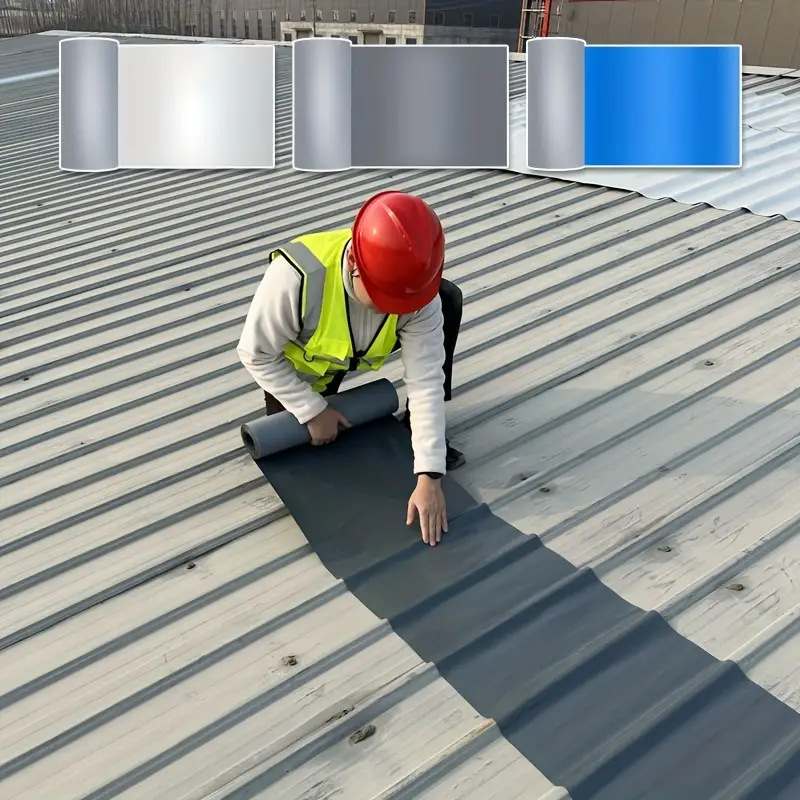 屋顶强力防水自粘卷材防雨石棉瓦贴纸材料房屋胶补漏专用顶铁皮贴