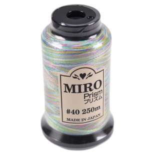 特价日本直供~MIRO Prism渐变段染压线装饰线手缝机缝40番/250米