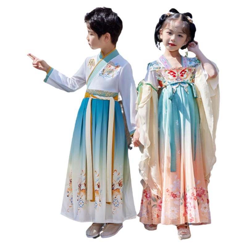 儿童汉服男童唐装汉服女童国潮