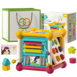 谷雨六面体宝宝玩具0一1岁音乐手拍鼓婴幼儿6-12个月儿童生日礼物