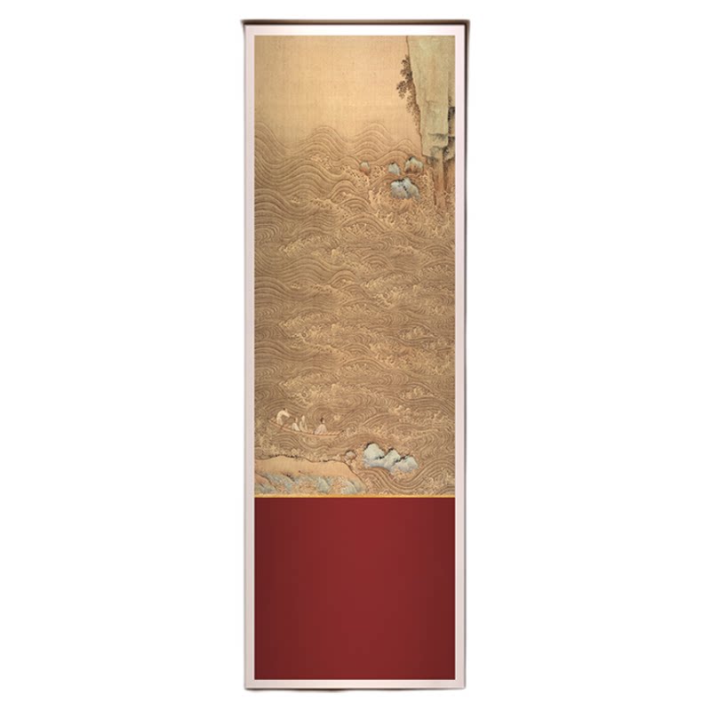 新中式玄关风景装饰画办公室背景墙多联组合挂画酒店走廊过道壁画
