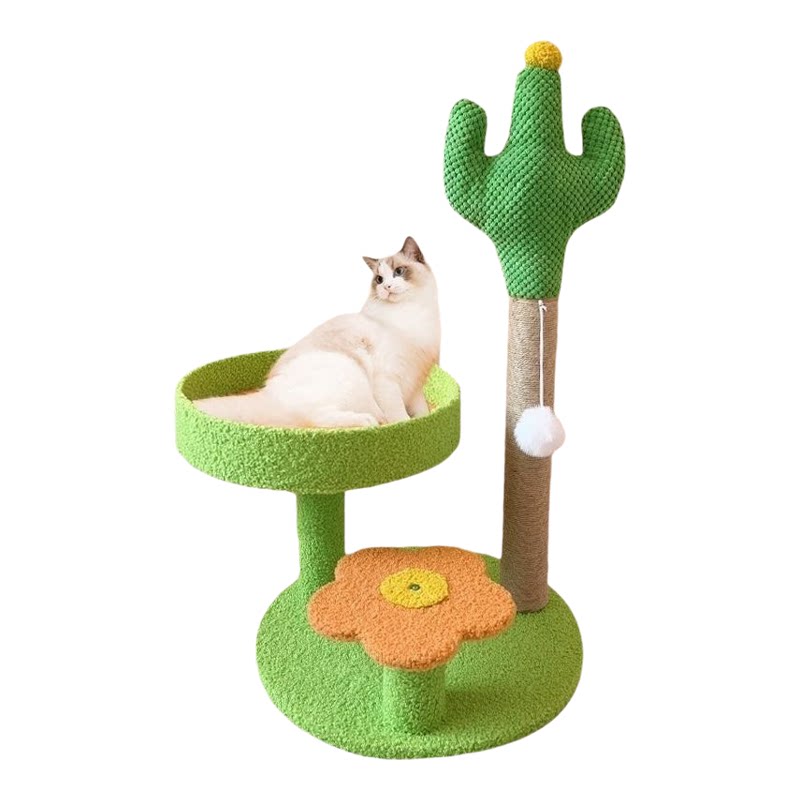 仙人掌落地加高猫抓柱猫爬架
