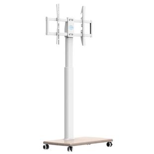 FITUEYES电视支架移动型白色落地挂架适配小米海信创维60/65/70寸