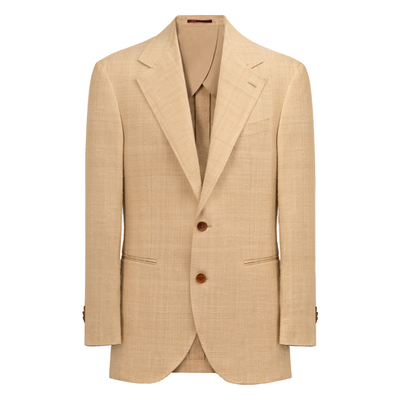 柞蚕丝窄幅面料半里定制西服外套