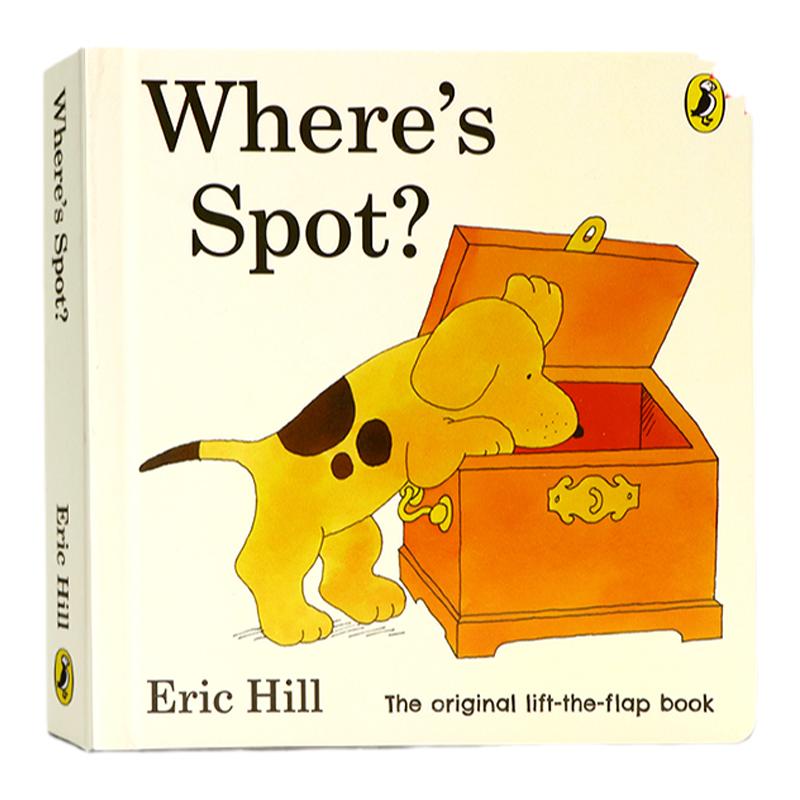 进口英文原版 Where's Spot? 小玻在哪里 where is spot绘本纸板书翻翻书 儿童低幼启蒙英语学习宝