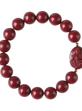 红晶砂本命佛男手串原矿高含量朱砂十二生肖本命年女款手链