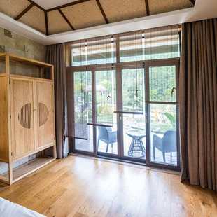 新中式 竹窗帘竹帘卷帘办公室阳台隔断窗帘民宿书房酒店茶室