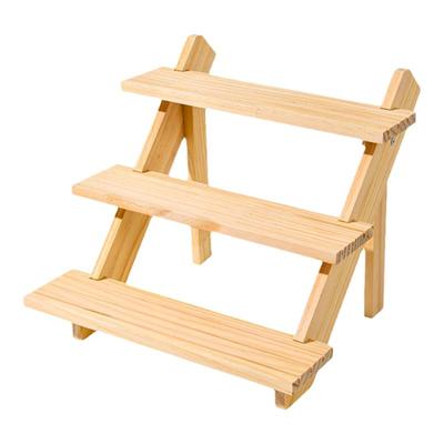 名鱼实木阶梯首饰展示架