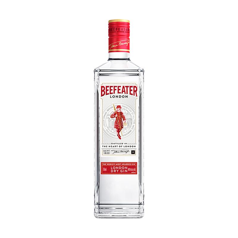 【金汤力】Beefeater必富达金酒700ml英国蒸馏杜松子烈酒鸡尾酒