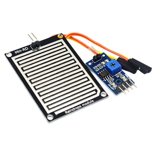 雨滴感应模块 雨水传感器下雨感知模块天气模块 水位显示模块水滴