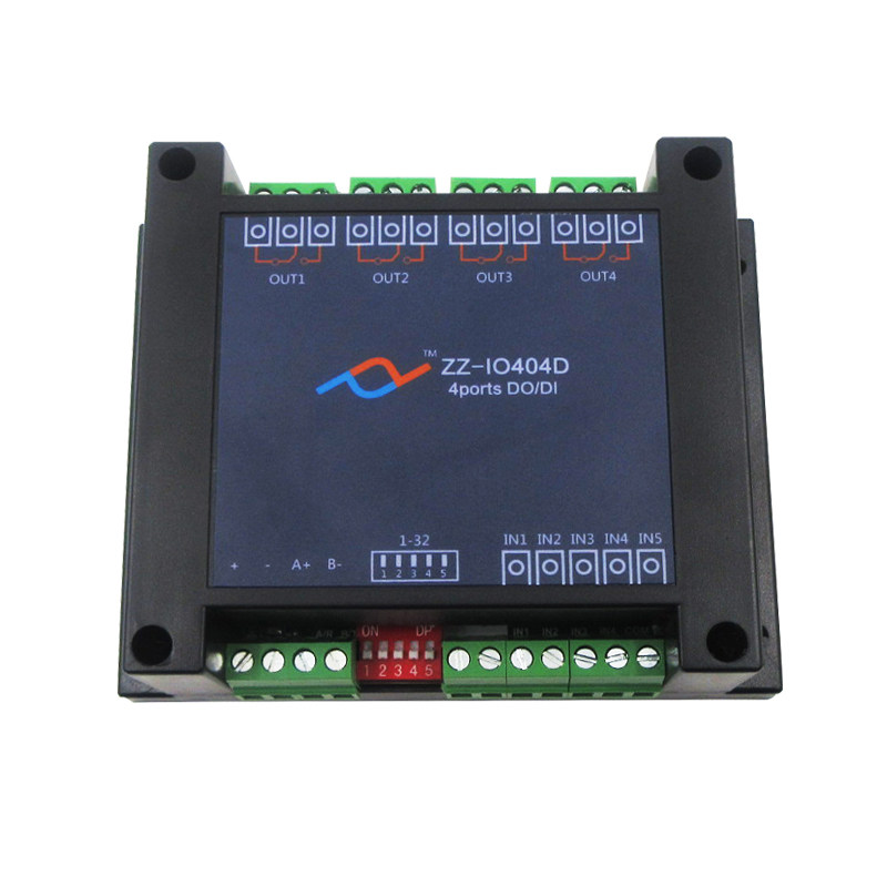 485串口继电器输出输入IO控制模块开关量采集光耦Modbus工业232