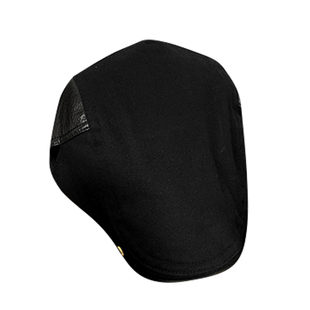 英伦风复古黑色皮檐前进帽女气质反戴贝雷帽大头围显脸小报童帽子