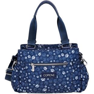 印花帆布包女手提花布包碎花单肩包女斜挎中年妈妈包尼龙牛津布包