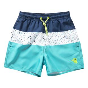 儿童沙滩裤潮流拼色宽松男女童外穿休闲百搭短裤夏季度假速干泳裤