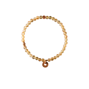 shannai原创「璟宝」新中式天然金发晶手串女黄水晶招财串珠手链