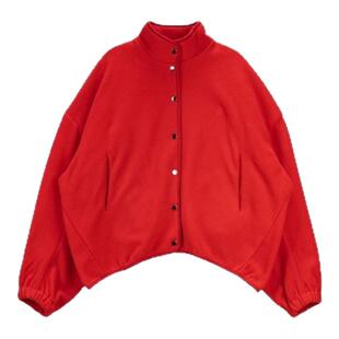 【现货】VENUMENT冬季新款 Fever同款红色摇粒绒短款夹克外套男女