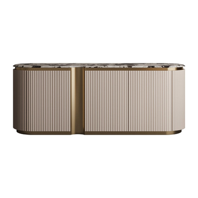 天然大理石餐边柜餐厅高端